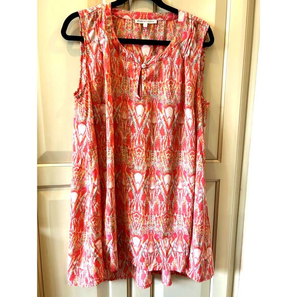 Daniel Rainn Sleeveless Tunic Blouse - Size 1X - Picture 1 of 3